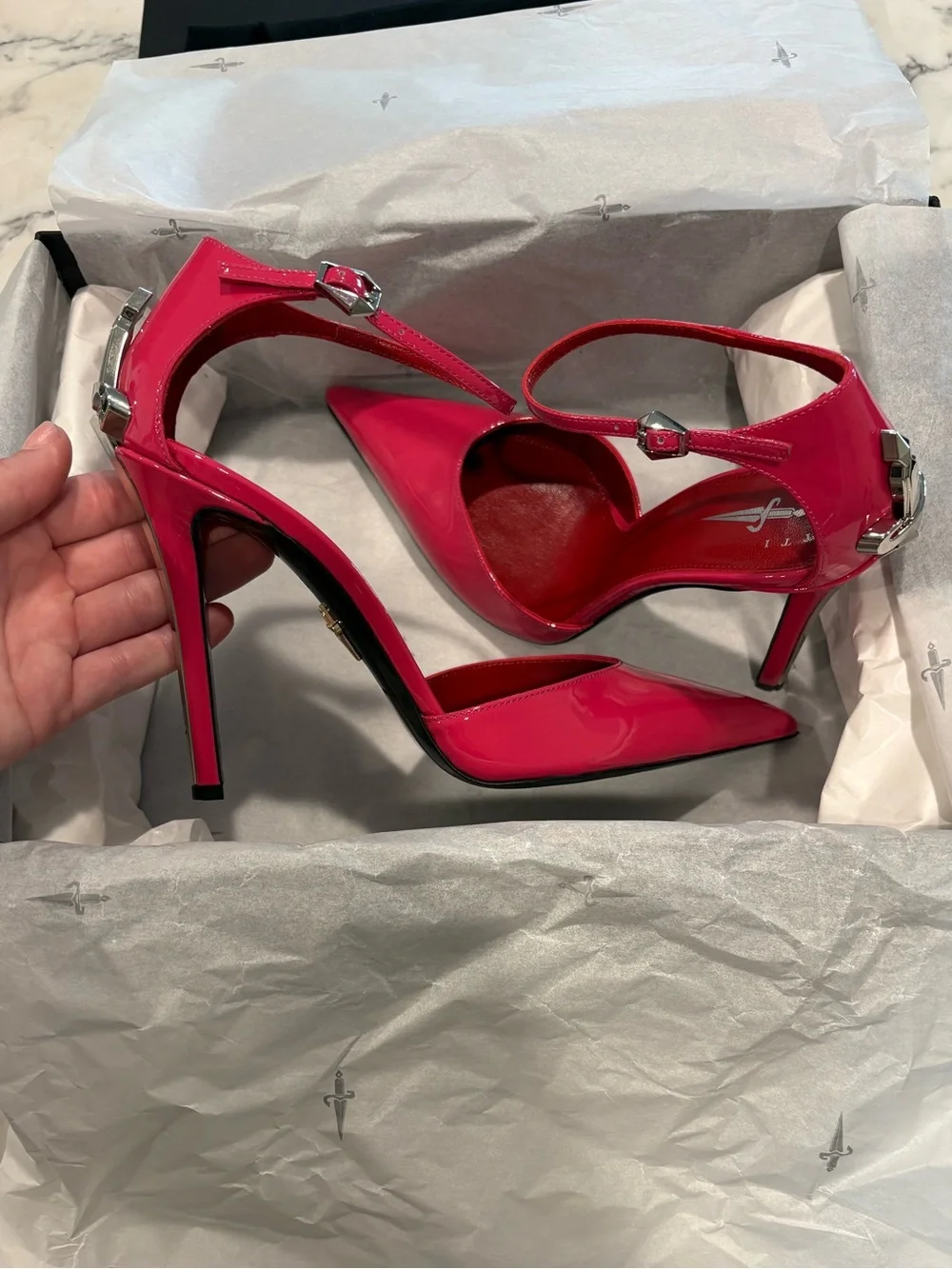 Cesare Paciotti dagger heels AUTHENTIC